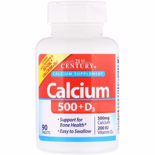 21st Century, Calcium 500 + D3, 90 Tablets Review