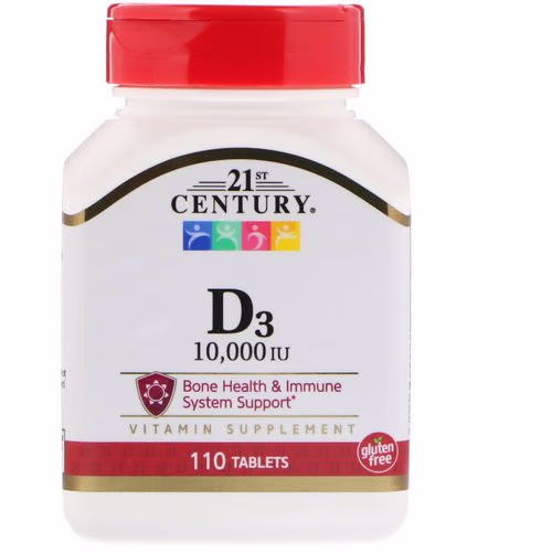 21st Century, D3, 10,000 IU, 110 Tablets Review 21st Century, D3, 10,000 IU, 110 Tablets Review