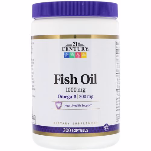 21st Century, Fish Oil, 1,000 mg, 300 Softgels Review 21st Century, Fish Oil, 1,000 mg, 300 Softgels Review