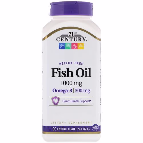 21st Century, Fish Oil, Reflux Free, 1,000 mg, 90 Enteric Coated Softgels Review 21st Century, Fish Oil, Reflux Free, 1,000 mg, 90 Enteric Coated Softgels Review