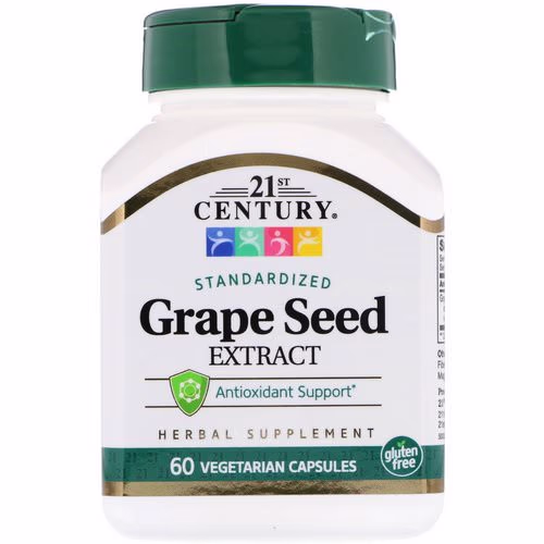 21st Century, Standardized Grape Seed Extract, 60 Vegetarian Capsules Review