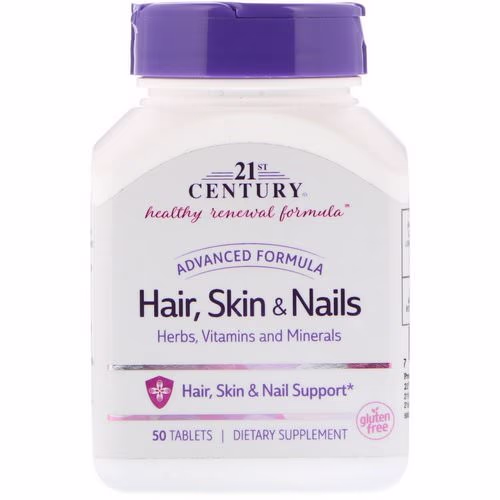 21st Century, Hair, Skin & Nails, Advanced Formula, 50 Tablets Review 21st Century, Hair, Skin & Nails, Advanced Formula, 50 Tablets Review