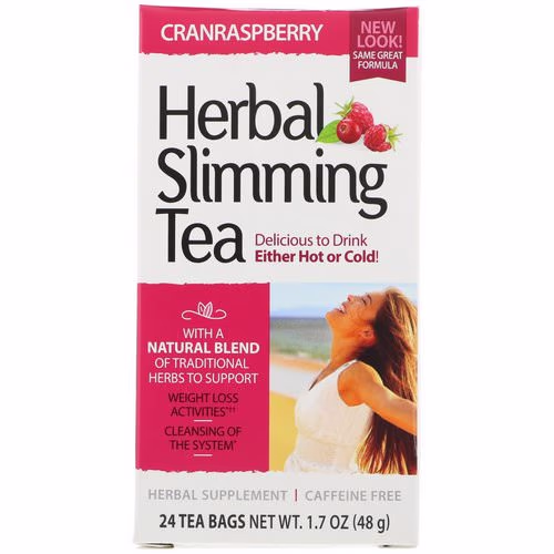 21st Century, Herbal Slimming Tea, Cranraspberry, Caffeine Free, 24 Tea Bags, 1.6 oz (45 g) Review 21st Century, Herbal Slimming Tea, Cranraspberry, Caffeine Free, 24 Tea Bags, 1.6 oz (45 g) Review