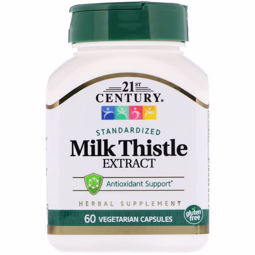 21st Century, Milk Thistle Extract, Standardized, 60 Vegetarian Capsules Review 21st Century, Milk Thistle Extract, Standardized, 60 Vegetarian Capsules Review
