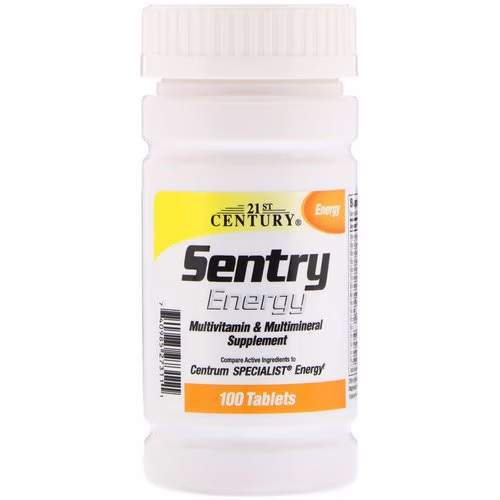 21st Century, Sentry Energy, Multivitamin/Multimineral Supplement, 100 Tablets Review 21st Century, Sentry Energy, Multivitamin/Multimineral Supplement, 100 Tablets Review