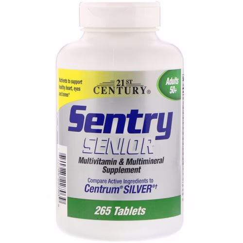 21st Century, Sentry Senior, Multivitamin & Multimineral Supplement, Adults 50+, 265 Tablets Review 21st Century, Sentry Senior, Multivitamin & Multimineral Supplement, Adults 50+, 265 Tablets Review
