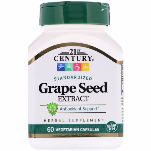 21st Century, Standardized Grape Seed Extract, 60 Vegetarian Capsules Review