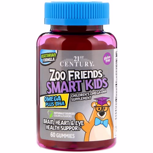 21st Century, Zoo Friends Smart Kids Omega Plus DHA, 60 Gummies Review 21st Century, Zoo Friends Smart Kids Omega Plus DHA, 60 Gummies Review