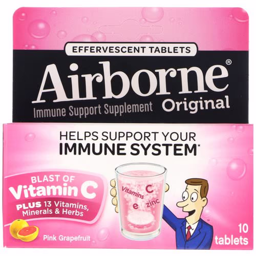 AirBorne, Blast of Vitamin C, Pink Grapefruit, 10 Effervescent Tablets Review AirBorne, Blast of Vitamin C, Pink Grapefruit, 10 Effervescent Tablets Review