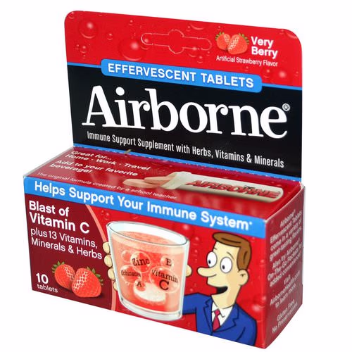 AirBorne, Blast of Vitamin C, Very Berry, 10 Effervescent Tablets Review AirBorne, Blast of Vitamin C, Very Berry, 10 Effervescent Tablets Review