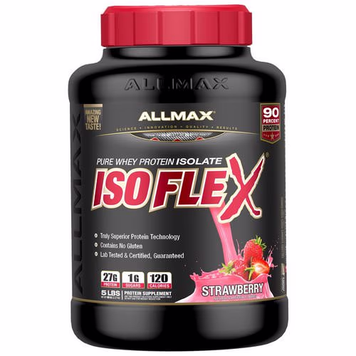 ALLMAX Nutrition, Isoflex, Pure Whey Protein Isolate (WPI Ion-Charged Particle Filtration), Strawberry, 5 lbs. (2.27 kg) Review ALLMAX Nutrition, Isoflex, Pure Whey Protein Isolate (WPI Ion-Charged Particle Filtration), Strawberry, 5 lbs. (2.27 kg) Review