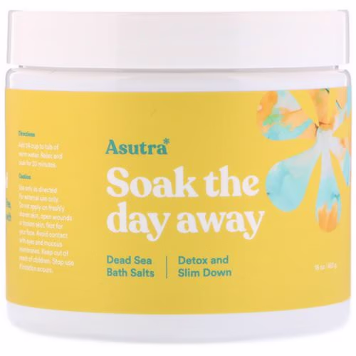 Asutra, Soak The Day Away, Dead Sea Bath Salts, Detox and Slim Down, 16 oz (453 g) Review Asutra, Soak The Day Away, Dead Sea Bath Salts, Detox and Slim Down, 16 oz (453 g) Review