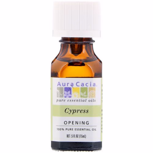 Aura Cacia, 100% Pure Essential Oil, Cypress, .5 fl oz (15 ml) Review Aura Cacia, 100% Pure Essential Oil, Cypress, .5 fl oz (15 ml) Review