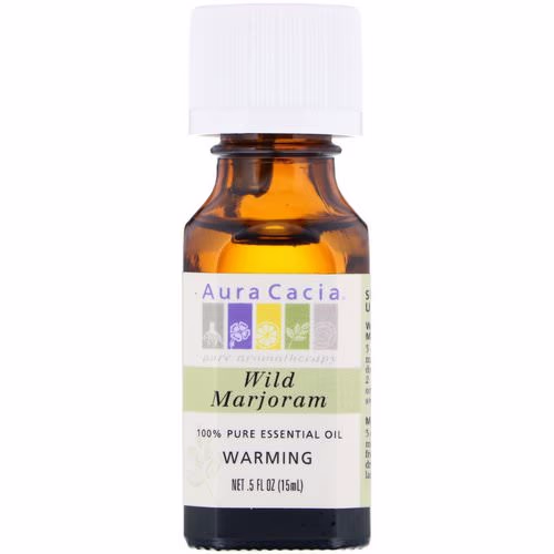 Aura Cacia, 100% Pure Essential Oil, Wild Marjoram, .5 fl oz (15 ml) Review Aura Cacia, 100% Pure Essential Oil, Wild Marjoram, .5 fl oz (15 ml) Review