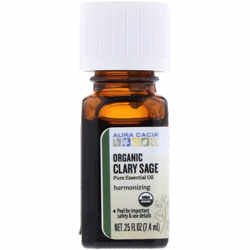 Aura Cacia, Organic Clary Sage, .25 fl oz (7.4 ml) Review Aura Cacia, Organic Clary Sage, .25 fl oz (7.4 ml) Review