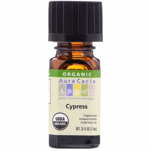 Aura Cacia, Organic, Cypress, 0.25 fl oz (7.4 ml) Review Aura Cacia, Organic, Cypress, 0.25 fl oz (7.4 ml) Review