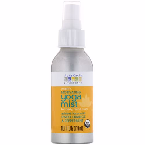 Aura Cacia, Organic, Yoga Mist, Motivating, Sweet Orange & Peppermint, 4 fl oz (118 ml) Review Aura Cacia, Organic, Yoga Mist, Motivating, Sweet Orange & Peppermint, 4 fl oz (118 ml) Review