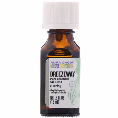 Aura Cacia, Pure Essential Oil Blend, Breezeway, .5 fl oz (15 ml) Review Aura Cacia, Pure Essential Oil Blend, Breezeway, .5 fl oz (15 ml) Review