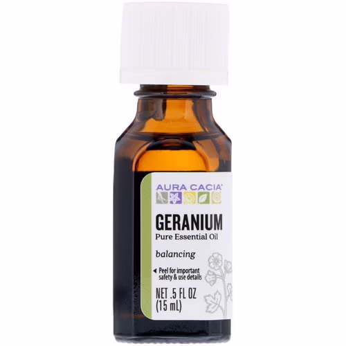 Aura Cacia, Pure Essential Oil, Geranium, .5 fl oz (15 ml) Review Aura Cacia, Pure Essential Oil, Geranium, .5 fl oz (15 ml) Review