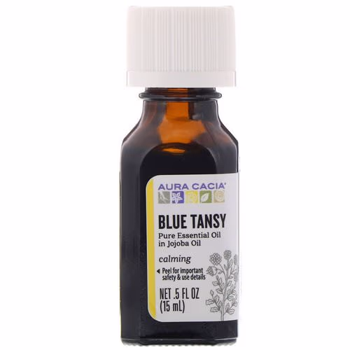 Aura Cacia, Pure Essential Oil In Jojoba Oil, Blue Tansy, .5 fl oz (15 ml) Review Aura Cacia, Pure Essential Oil In Jojoba Oil, Blue Tansy, .5 fl oz (15 ml) Review