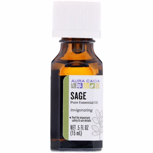 Aura Cacia, Pure Essential Oil, Sage, .5 fl oz (15 ml) Review Aura Cacia, Pure Essential Oil, Sage, .5 fl oz (15 ml) Review