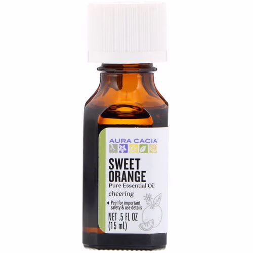 Aura Cacia, Pure Essential Oil, Sweet Orange, .5 fl oz (15 ml) Review Aura Cacia, Pure Essential Oil, Sweet Orange, .5 fl oz (15 ml) Review