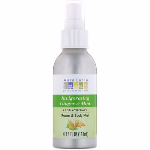 Aura Cacia, Aromatherapy Room & Body Mist, Invigorating Ginger & Mint, 4 fl oz (118 ml) Review Aura Cacia, Aromatherapy Room & Body Mist, Invigorating Ginger & Mint, 4 fl oz (118 ml) Review