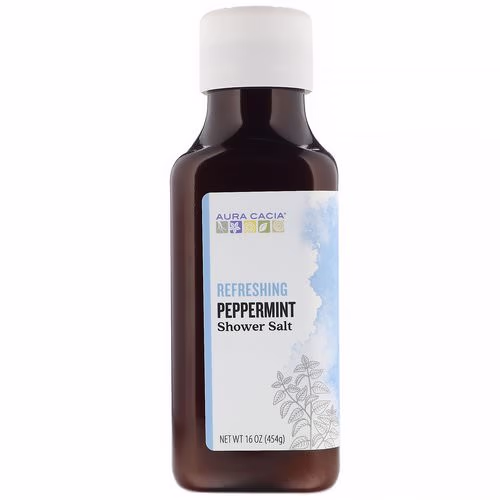 Aura Cacia, Shower Salt, Refreshing Peppermint, 16 oz (454 g) Review Aura Cacia, Shower Salt, Refreshing Peppermint, 16 oz (454 g) Review