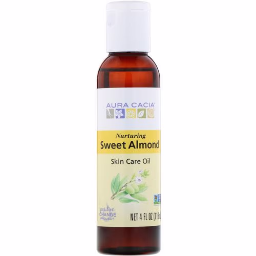 Aura Cacia, Skin Care Oil, Nurturing Sweet Almond, 4 fl oz (118 ml) Review Aura Cacia, Skin Care Oil, Nurturing Sweet Almond, 4 fl oz (118 ml) Review