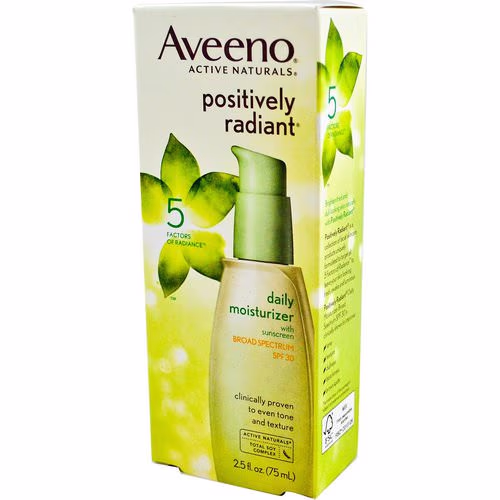 Aveeno, Active Naturals, Positively Radiant, Daily Moisturizer, SPF 30, 2.5 fl oz (75 ml) Review