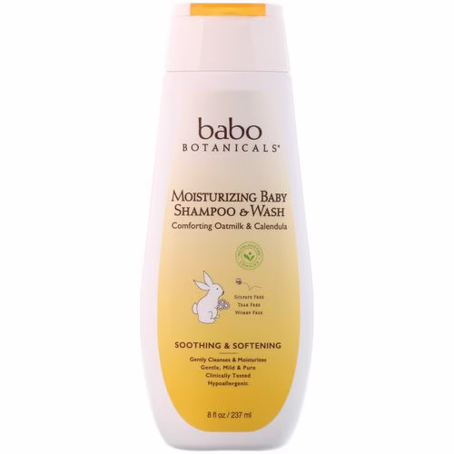 Babo Botanicals, Moisturizing Baby Shampoo & Wash, Oatmilk & Calendula, 8 fl oz (237 ml) Review