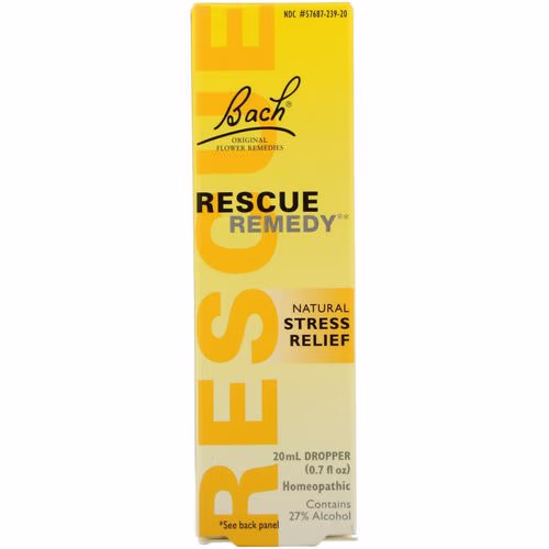 Bach, Original Flower Remedies, Rescue Remedy, Natural Stress Relief, 0.35 fl oz (10 ml) Review