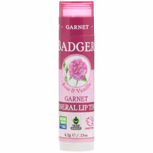 Badger Company, Mineral Lip Tint, Garnet, .15 oz (4.2 g) Review Badger Company, Mineral Lip Tint, Garnet, .15 oz (4.2 g) Review