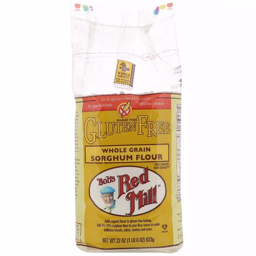 Bob's Red Mill, Whole Grain Sorghum Flour, Gluten Free, 22 oz (623 g) Review Bob's Red Mill, Whole Grain Sorghum Flour, Gluten Free, 22 oz (623 g) Review