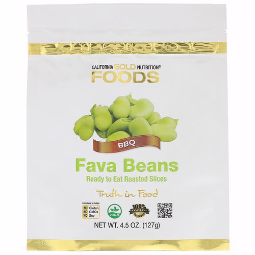 California Gold Nutrition, Foods, Fava Beans, Ready to Eat Roasted Slices, BBQ, 4.5 oz (127 g) Review California Gold Nutrition, Foods, Fava Beans, Ready to Eat Roasted Slices, BBQ, 4.5 oz (127 g) Review