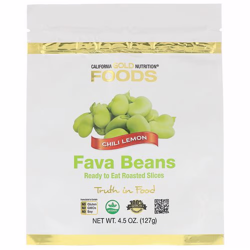 California Gold Nutrition, Foods, Fava Beans, Ready to Eat Roasted Slices, Chili Lemon, 4.5 oz (127 g) Review California Gold Nutrition, Foods, Fava Beans, Ready to Eat Roasted Slices, Chili Lemon, 4.5 oz (127 g) Review