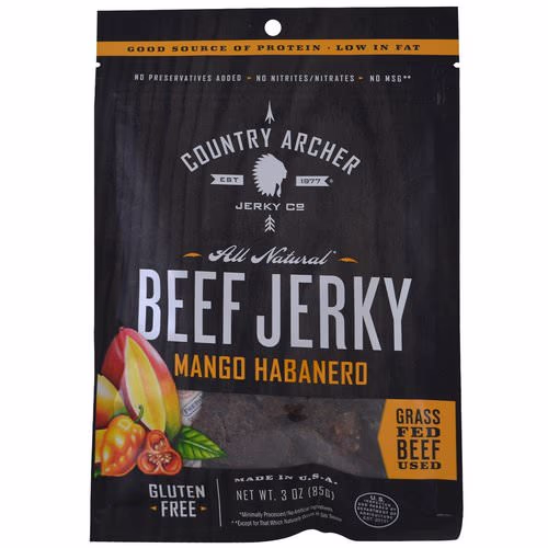 Country Archer Jerky, All Natural Beef Jerky, Mango Habanero, 3 oz (85 g) Review Country Archer Jerky, All Natural Beef Jerky, Mango Habanero, 3 oz (85 g) Review