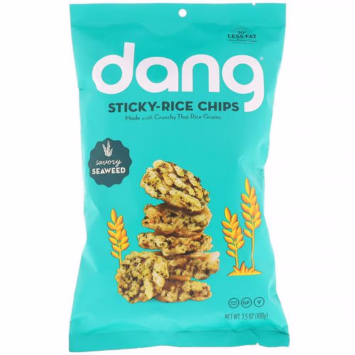 Dang, Sticky-Rice Chips, Savory Seaweed, 3.5 oz (100 g) Review Dang, Sticky-Rice Chips, Savory Seaweed, 3.5 oz (100 g) Review
