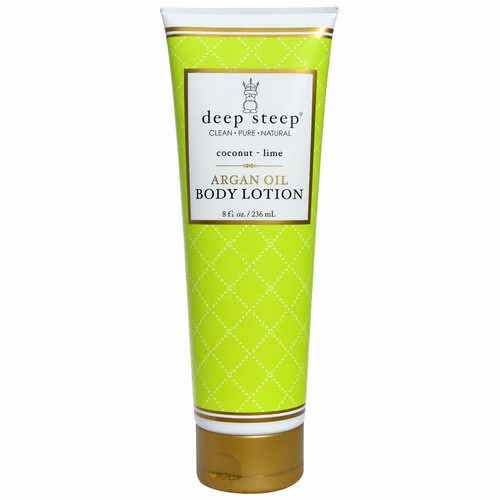 Deep Steep, Argan Oil Body Lotion, Coconut - Lime, 8 fl oz (237 ml) Review Deep Steep, Argan Oil Body Lotion, Coconut - Lime, 8 fl oz (237 ml) Review