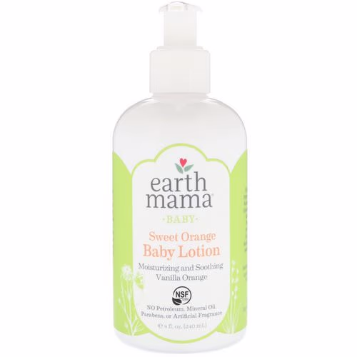 Earth Mama, Baby, Sweet Orange Baby Lotion, Vanilla Orange, 8 fl oz (240 ml) Review