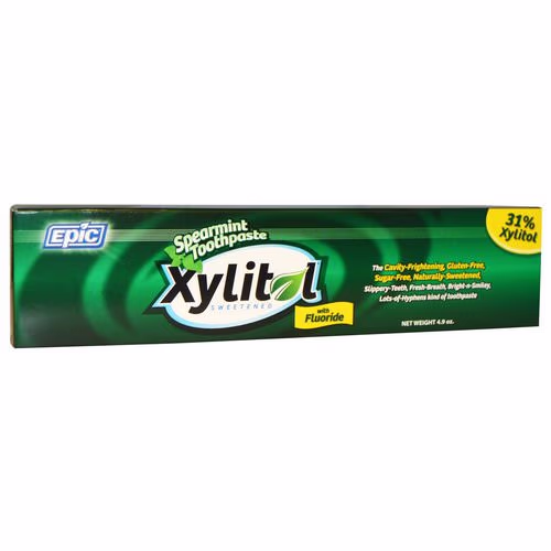 Epic Dental, Xylitol Sweetened, Spearmint Toothpaste with Fluoride, 4.9 oz Review Epic Dental, Xylitol Sweetened, Spearmint Toothpaste with Fluoride, 4.9 oz Review