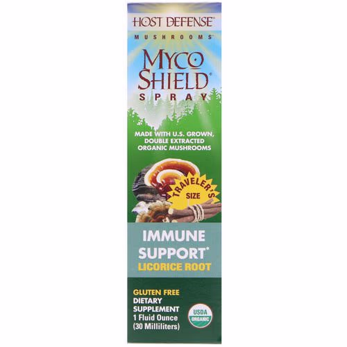 Fungi Perfecti, Mushrooms, Organic Myco Shield Spray, Immune Support Licorice Root, 1 fl oz (30 ml) Review