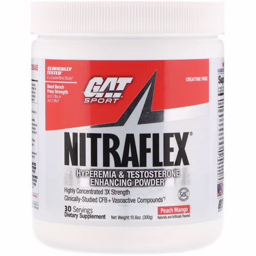 GAT, Nitraflex, Peach Mango, 10.6 oz (300 g) Review