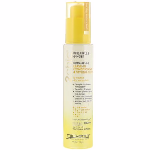Giovanni, 2chic, Ultra-Revive Leave-In Conditioning & Styling Elixir, Pineapple & Ginger, 4 fl oz (118 ml) Review Giovanni, 2chic, Ultra-Revive Leave-In Conditioning & Styling Elixir, Pineapple & Ginger, 4 fl oz (118 ml) Review