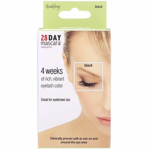Godefroy, 28 Day Mascara, Eyelash Gel Tint Kit, Black, 25 Application Kit Review