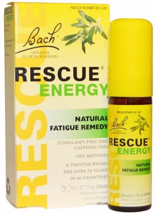 Original Flower Remedies, Rescue Energy, Natural Fatigue Remedy, 0.7 fl oz (20 ml) by Bach, 補品，順勢療法，巴赫原創花精華救援 HK 香港