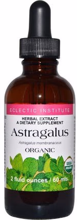 Organic Astragalus, 2 fl oz (60 ml) by Eclectic Institute, 健康，感冒和病毒，黃芪液，補品，adaptogen HK 香港
