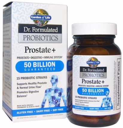 Dr. Formulated Probiotics, Prostate +, 60 Veggie Caps (Ice) by Garden of Life, 健康，男性，前列腺，補品，益生菌 HK 香港