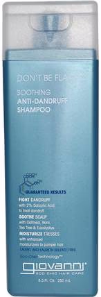 Dont Be Flaky, Soothing Anti-Dandruff Shampoo, 8.5 fl oz (250 ml) by Giovanni, 洗澡，美容，洗髮水，水楊酸 HK 香港