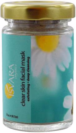 Clear Skin Facial Mask, 3 fl oz (88.72 ml) by Isvara Organics, 美容，水楊酸，面膜，粉刺，瑕疵面膜 HK 香港